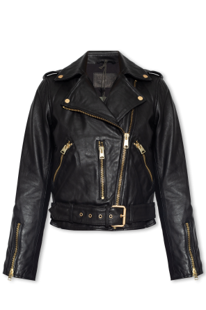 ‘balfern’ leather jacket od AllSaints